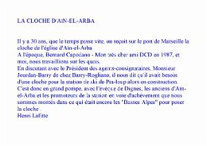 LES CLOCHES D AIN EL ARBA VIA PRA LOUP  (1)